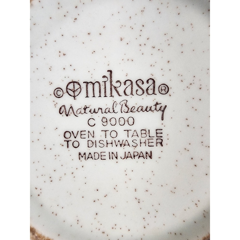 Mikasa Natural Beauty C9000 Gravy Bowl Dual Double Spout Speckled 1970s Japan - Picture 6 of 9